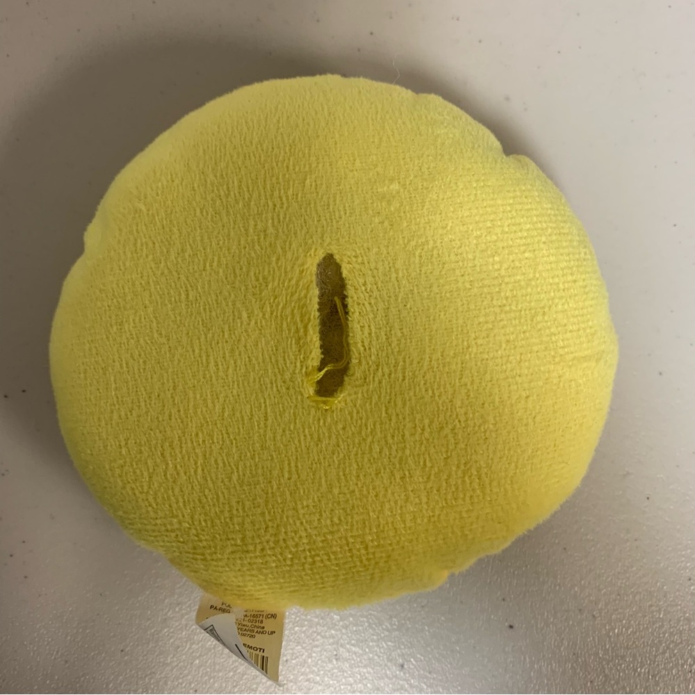 Smiley Face Emoji Plush Collectible Stuffed Animal Yellow Tongue Happy Toy Doll - Picture 2 of 4